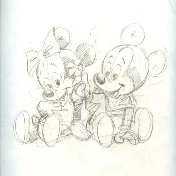 1273marin bebes disney winnie mickey fleurs