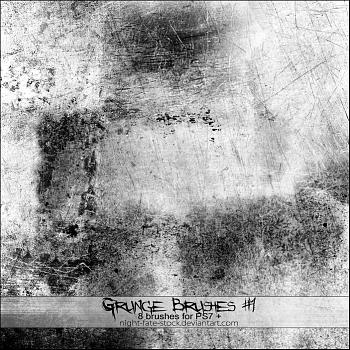 grunge brushes 1 by night fate stock