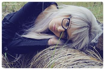 Favim.com cute fashion girl glasses nature 116613