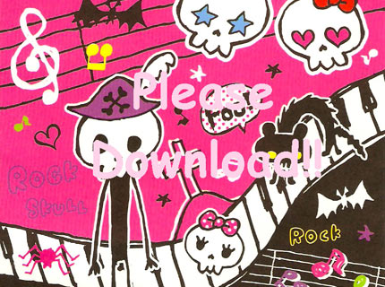 b rock love skull brushes